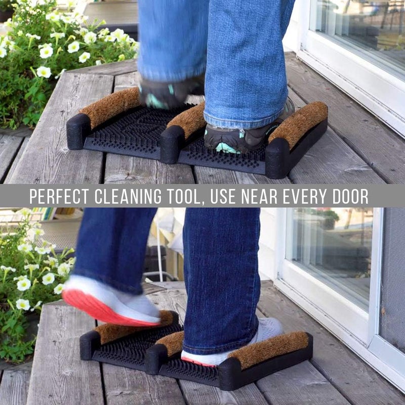 NINAMAR Mud Scrubber Rubber Brush Mat - Scrub & Scrape Muddy Shoes - 1 Pack - Image 2